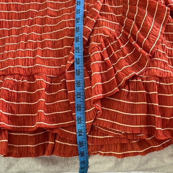 Scotch & Soda Striped Ruffle Wrap Dress . Size M - Picture 13 of 14